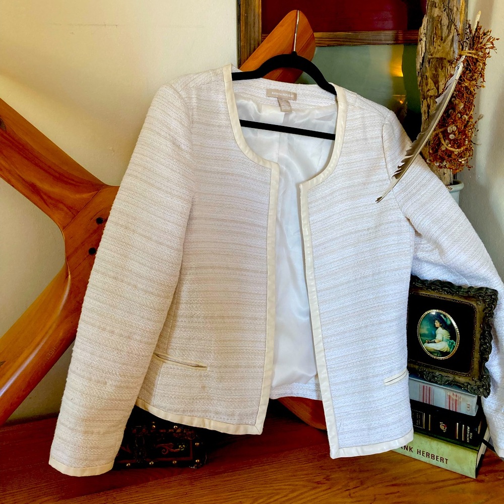 Cream boucle jacket